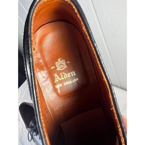 Alden 961 Mens 10.5 AA Dress Shoes Oxford Split Toe Black Leather New England main image 8